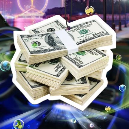 Paper Money US Dollar Bill Car Air Freshener Fragrance Clip Long-Lasting Perfume Pendant Vent Clip Aroma Diffuser