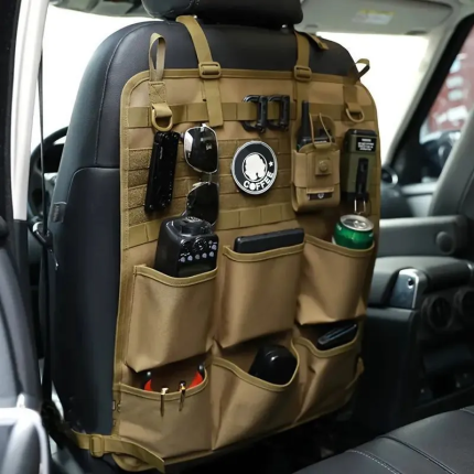 New Tactical Car Storage Bag Multi-functional Car Seat Back Organizer Rear Seat Storage Pouch